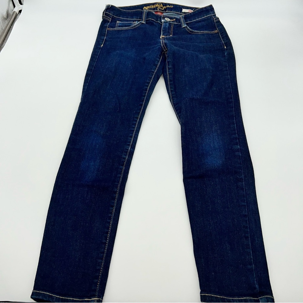 Arizona Jean Company Dark Blue Wash Short Skinny Jeans-Size 1 Juniors - Picture 6 of 10